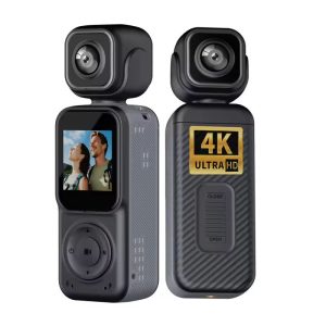 Dual Lens Action Camera 4K Handheld Pocket Digital Camcorder